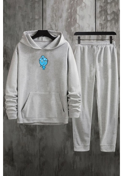 Uyguntarz Unisex Su Avatar Eşofman Takımı Gri