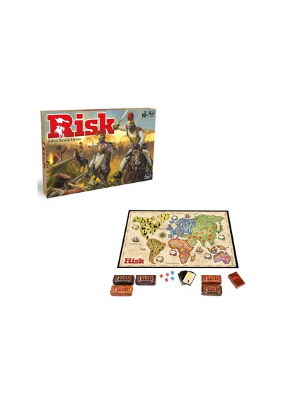 Hasbro Gaming Risk Askeri Strateji Oyunu B7404 10+ Yaş Eğlenceli Oyun 2-5 Oyuncu İçin Renkli
