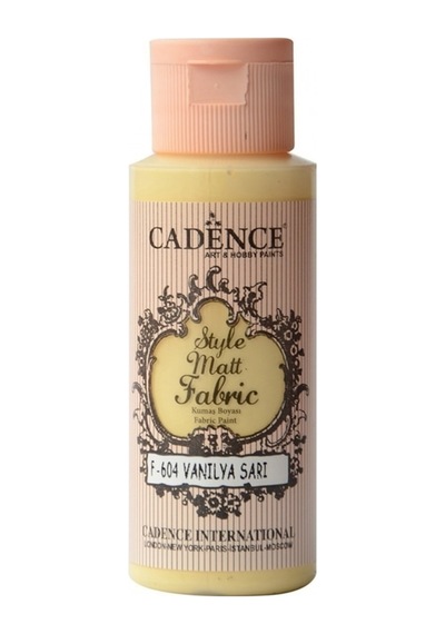 604 Vanilya Sarı Mat Kumaş Boyası 59ml Cc Vanilya Sarı Vanilya Sarı
