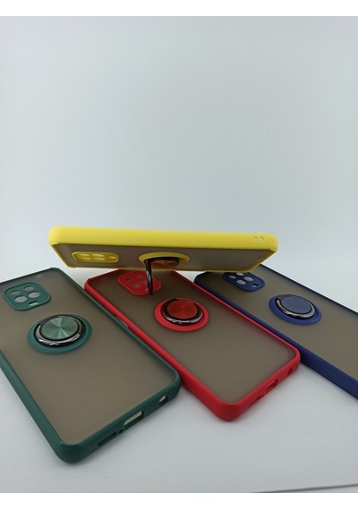 Xiaomi Note 9 Pro Buzlu Mat Yüzüklü Fri Slikon Kilif 459868404