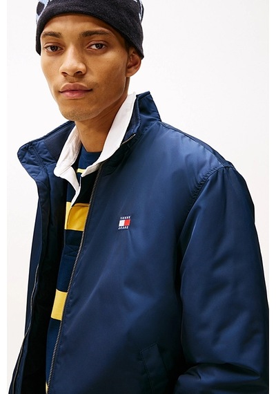 Tommy Hilfiger Erkek Dik Yaka Dolgulu Mont - Lacivert Dark Night Navy