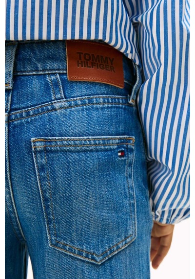 Tommy Hilfiger Kız Çocuk Kot Pantolon Kg0kg08965 Mavi