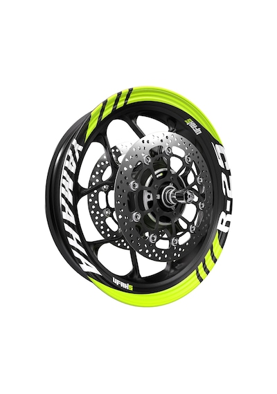 Yamaha R25 Geniş Jant Şeridi Florasan Sarı