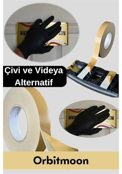 Premium Güç Kolay Uygulama Uzun Ömürlü Kuvvetli Yapışkan İz Bırakmaz 10 Adet Çift Taraflı Köpük Bant