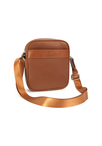 Unisex Çanta Postacı Hakiki Deri Taba Kangaroo Kıngdom 8875-T