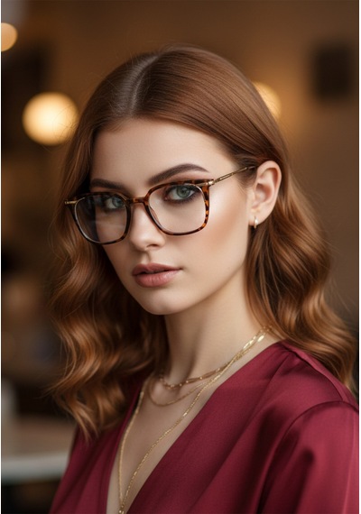 Bambu Mavi Işık Korumalı Ekran Gözlüğü Cam Değiştirilebilir Unisex Şık Modern Çerçeveli Gözlük Leopar