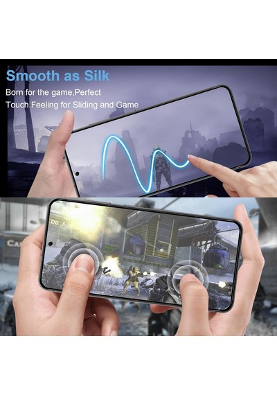 Samsung Galaxy S24 Plus İçin Privacy Temperli Cam 2 Adet - Yanlardan Siyah Görünüm, Kavisli Kenar, Parmak İzi Azaltıcı, Ultra İnce 0.3mm, Hassas Kesim