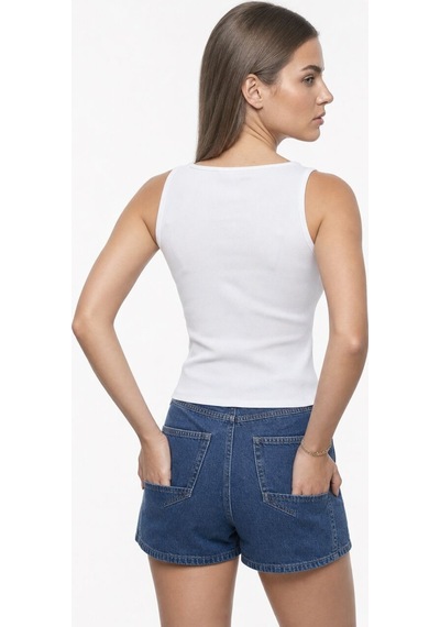 LOFT Slim Fit Kadın Bluz K.kol Lf2043630 Q1.v1 Beyaz