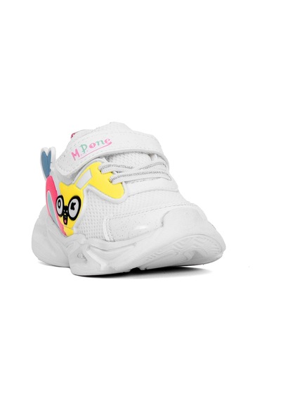 M.p 251-3435bb Bebe Kız Çocuk Yürüyüş Ayakkabısı Beyaz - Pembe Beyaz - Pembe