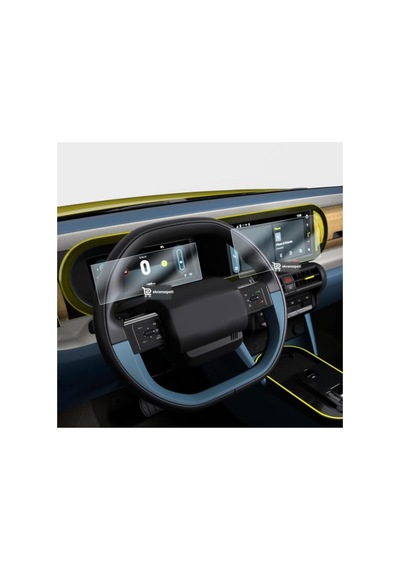 Fiat Grande Panda Uyumlu Araç Ekran Koruyucu Multimedya Gösterge Nano 9h Kırılmaz Şeffaf