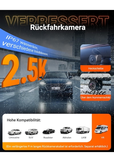 Vantrue N4s 3 Kanallı Araç Kamerası 2.7k+2.5k+1440p Ön Arka İç Mekan, Starvıs 2 Hdr Gece Görüşü, 5 Ghz Wifi Gps, 24 Saat Park İzleme G-sensörü, Gdpr Uyumlu, Sesli Komutlar, Arabalar İçin Maksimum 1 Tb Cpl İsteğe Bağlı