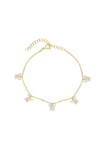 Kelebek Bileklik 717024 Gold