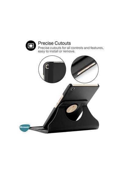 Microsonic Samsung Uyumlu Galaxy Tab A7 T500 Kılıf 360 Rotating Stand Deri