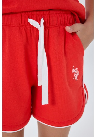 U.s. Polo Assn. Kız Çocuk Turuncu Şort Takım Us2524-c-v1 Turuncu