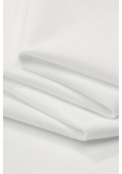 Tarz Cool Erkek Oversize Bisiklet Yaka Baskılı T-shirt Beyaz