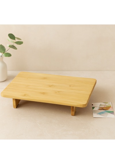 Bambu Ahşap Dikdörtgen Sunum Panosu 32.5x21.5 Cm Ayaklı 5 Cm Çr