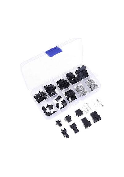 Jst Sm Konnektör Set 200 Parça Set Kutulu 2 3 4 5 Pin Erkek Dişi Terminal Konnektör Sıkmalı Pin