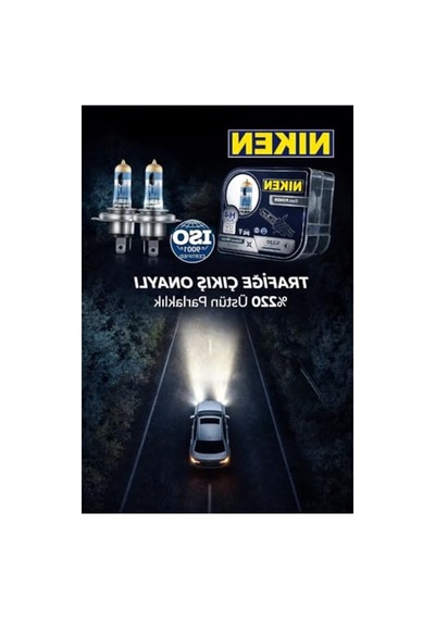 H4 Halojen Far Ampulü, 2'li Set İle 4500k Beyaz Işık Ve Uzun Ömür Açık Kahverengi