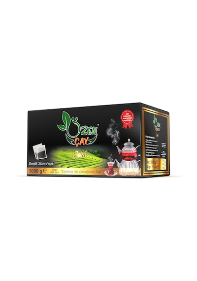 Özen Bergamot Aromalı Demlik Poşet Rize Çayı 3 KG