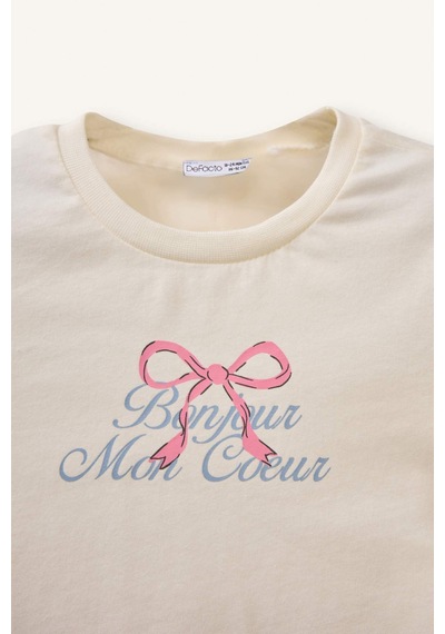 Defacto 2li Pijama Takımı Kız Bebek H2653a526sper99 Ekru-er99