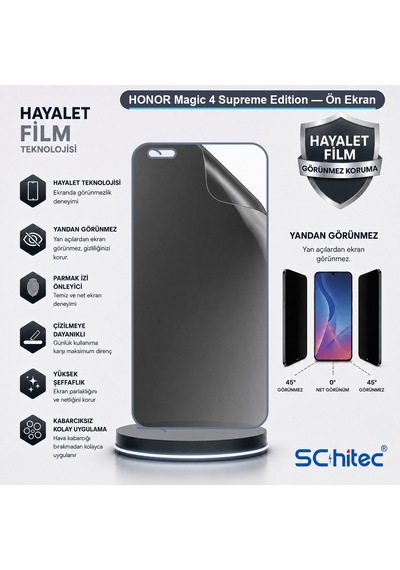 Magic 4 Supreme Edition Uyumlu Ön Yüzey Hayalet Privacy Hidrojel Ekran Koruyucu 97804615