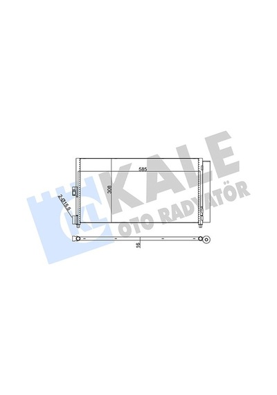 Kale 386000 Klima Radyatörü Kondanser - Lancia Ypsılon 2010-2011 1.4 Manuel Şanz. 51804991 - 46820833 - 51732993 - K46820833
