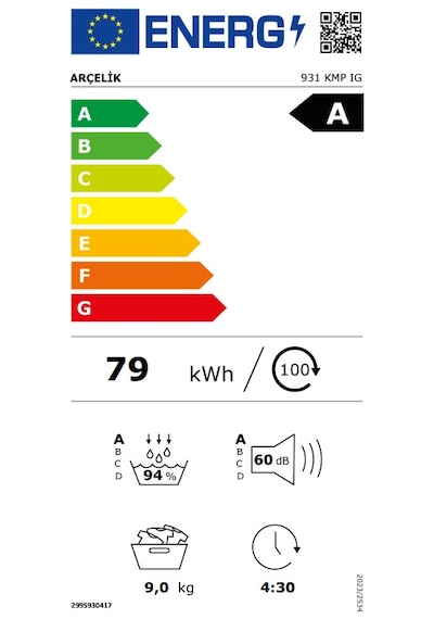 Arçelik 931 KMP IG 9 KG Kurutma Makinesi