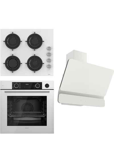 Ferre Steamart&Fryart Serisi XE64CB - CS206 - D081 Beyaz Ankastre Set