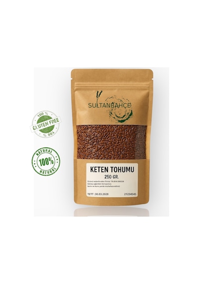 Sultanbahçe Keten Tohumu 250 Gr - Yoğurtlu Tarifler Ve Smoothieler Için-doğal Lif-vegan