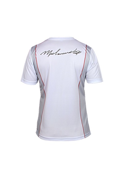 Dosmai Dijital Baskılı Muhammed Ali Spor T-shirt Beyaz Sbt131