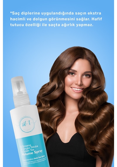 id-T Deniz Tuzu Hacimlendirici Ve Dolgunlaştırıcı Saç Spreyi 250 ML