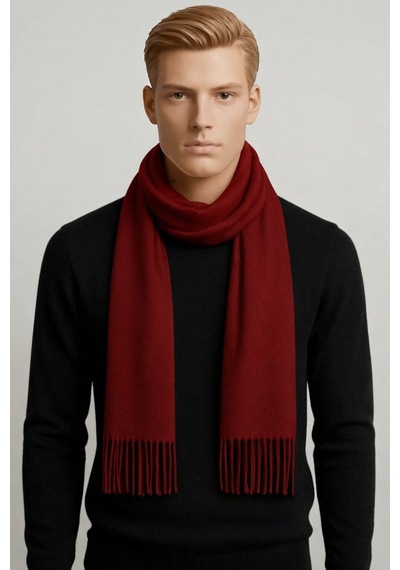 Tarz Cool Unisex Polar Atkı Bordo