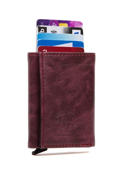 Newish Polo Erkek Mekanizmalı Kartlık Ve Cüzdan New020 Mor