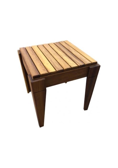 Iroko Ahşap Tabure (Suya Dayanıklı)