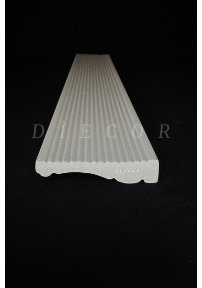 Diecor Dekoratif Boyanabilir 25 Adet 7 Cm Polistren Süpürgelik Model:xa168