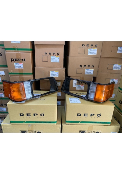 Mitsubishi L300 1987-1997 Arası Depo Sağ Ve Sol Far Çerçeveli Sinyal Lambası Mb527293 / Mb527294