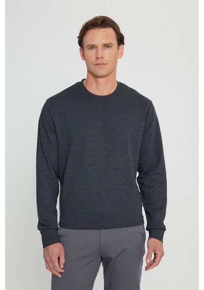 AC&Co / Altınyıldız Classics Erkek Antrasıt Melanj Standart Fit Normal Kesim 2 İplik Recycle Pamuklu Bisiklet Yaka Sweatshirt Antrasit Melanj AC&Co / Altınyıldız Classics Erkek Antrasıt Melanj Standart Fit Normal Kesim 2 İplik Recycle Pamuklu Bisiklet Yaka Sweatshirt Antrasit Melanj
