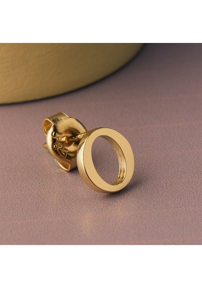 Goldkupe 14 Ayar Altın O Harf Küpe 0,43 Gr-1373