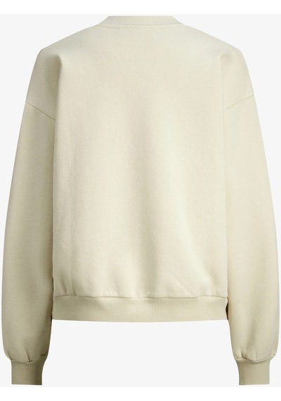 Jjxx Jxella Loose Crew Ls Swt Kadın Beyaz Sweatshirt 12241324-white Beyaz