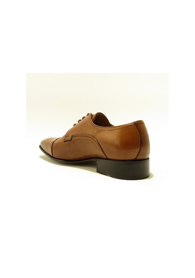 Fosco Fsc-2239 Taba Erkek Yanlardan Iğne Baskılı Bağlı Ayakkabı-Taba