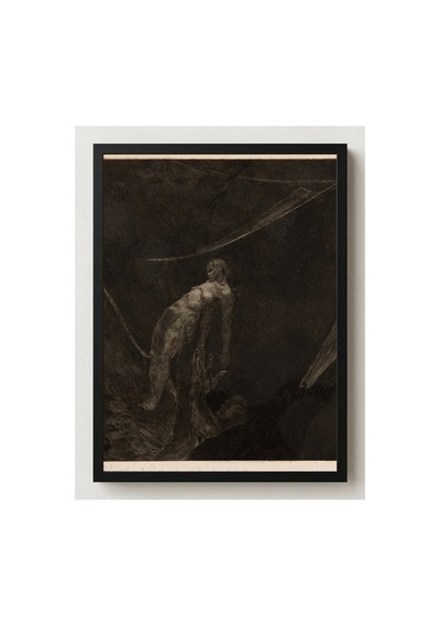 Klasik Sanat Klinger Hiçliğe Dönüş Çerçevesiz Poster 21x30 Cm A4 Tablo Yağlı Boya Sanat Baskı