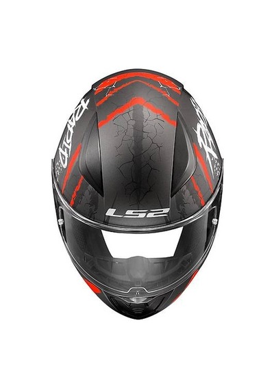 Ls2 Rapıd 2 Raven Kapalı Motosiklet Kaskı Mat Siyah - Kırmızı