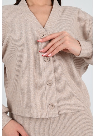 Koza Butik Kadın Örme Hırkalı Takım 3975-24 001