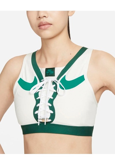 Nike Dri-fit Af1 Swoosh Medium-support Pedsiz Kadın Bra Beyaz