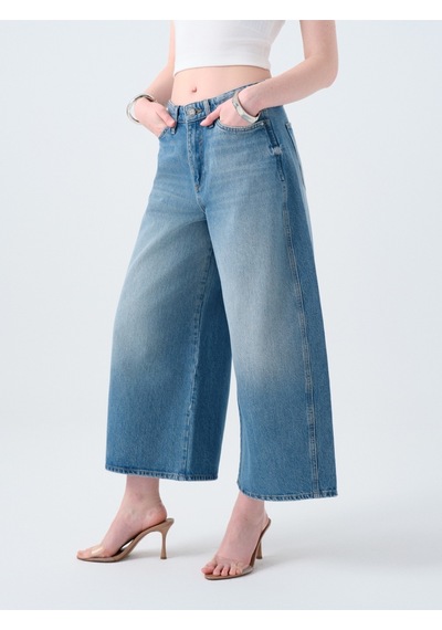 Horse Baggy Fit Kadın Pantolon Denim