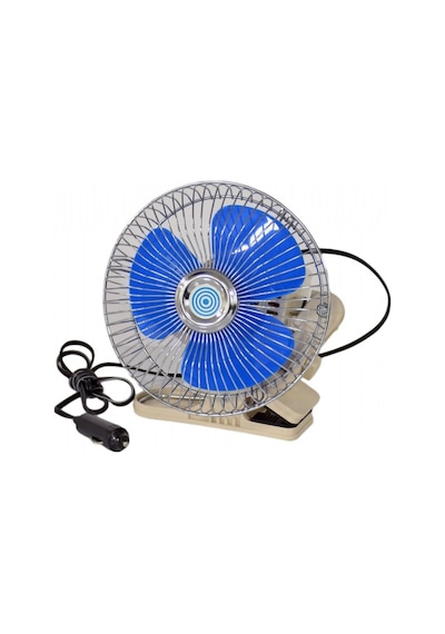 24V Araç İçi Soğutucu Vantilatör Fan 10 İnç Ağır Vasıta Uyumlu Mandallı 25cm Serinletici Pervane Çakmaklık Girişli Ayarlanabilir Döner Başlıklı