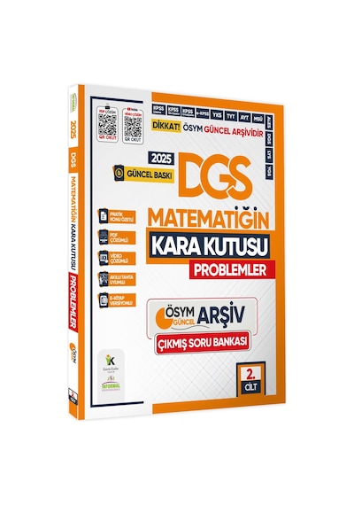 2025 Dgs Kara Kutu Matematik 1.-2.cilt Ve Geometri Ösym Çıkmış Soru Bankası Video/pdf Çözümlü