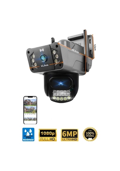 O-kam-3024 Wifi 6mp Dual Lens Ptz Camera