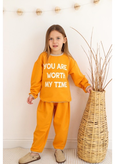 MiaBaby 2 Li Takım Baskılı İki İp HARDAL