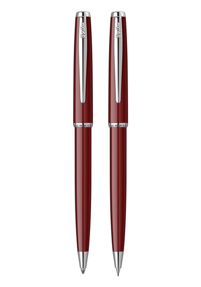 Scrikss 52 Tükenmez+versatil Kalem Kristal Kutu Bordo
